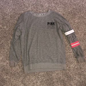 PINK long sleeve/crew neck